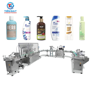 Dây chuyền chiết rót đóng chai mỹ phẩm tự động