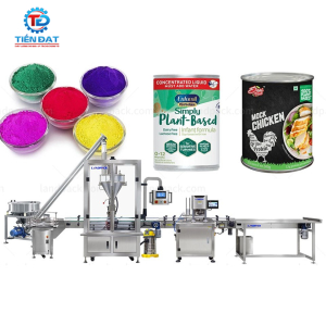 Dây chuyền đóng gói bột hộp thiếc tự động