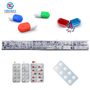 Dây chuyền ép vỉ IXW800 hãng Hoping