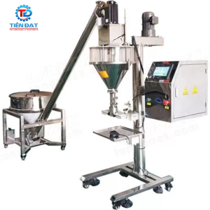 Máy chiết rót bột định lượng trục vít bán tự động