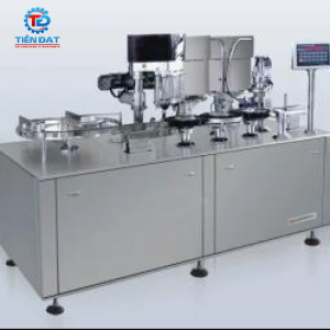 Máy chiết rót bột trục vít KFG2-B thêm nút chặn và đóng nắp nhôm