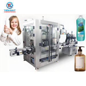 Máy chiết rót chai dầu gội