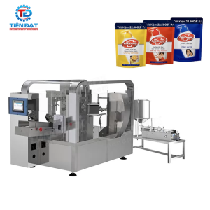 Máy chiết rót chất lỏng cho túi đứng