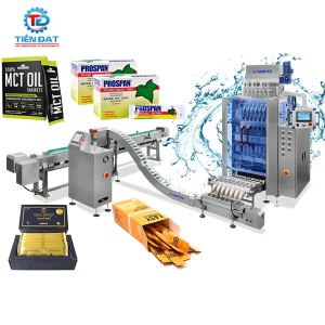 Máy đóng gói dạng lỏng nhiều làn tích hợp dây chuyền đóng hộp