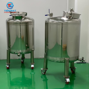 Tank chứa có gia nhiệt 200 lít có bánh xe