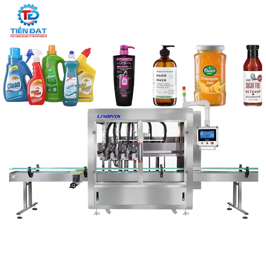 Máy chiết rót chất lỏng tốc độ cao LD-ALF01 năng suất 15-50 chai/phút