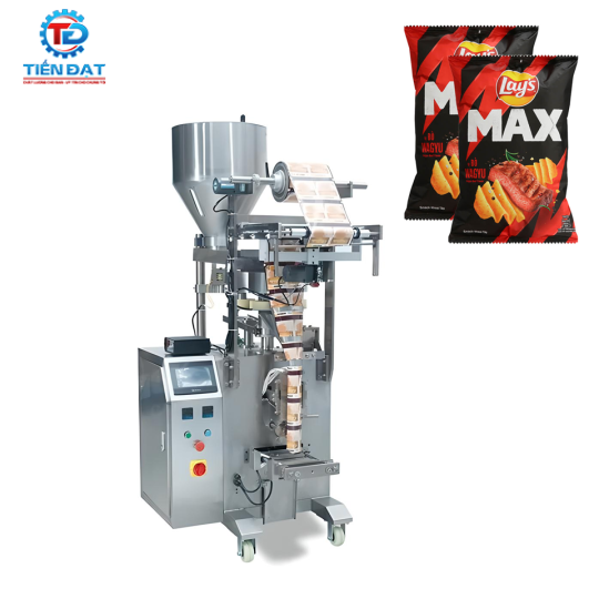 Máy đóng gói bim bim năng suất 35-70 túi/phút