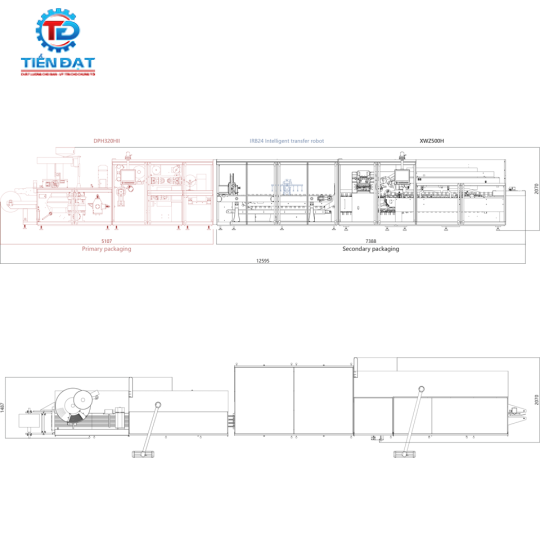 Dây chuyền ép vỉ DHL7005H hãng Hoping