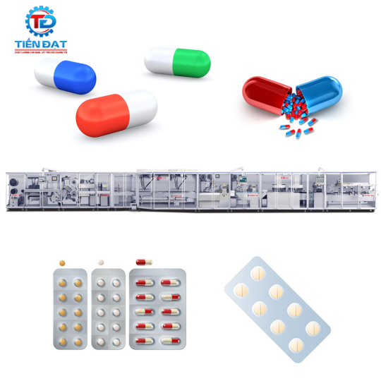 Dây chuyền ép vỉ IXW800 hãng Hoping