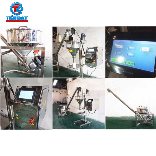 Máy chiết rót bột định lượng trục vít bán tự động