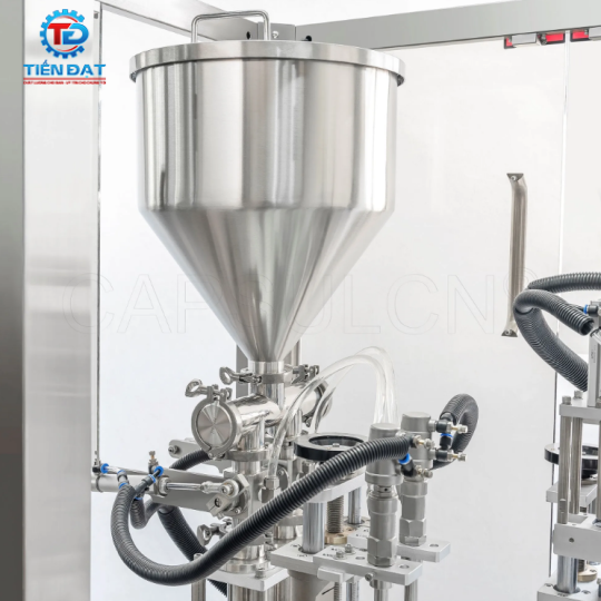 Máy chiết rót và đóng nắp chai tự động CHS-50