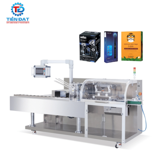 Máy đóng gói tự động hộp thuốc, kem đánh răng, mỹ phẩm