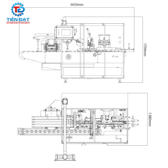Máy đóng hộp carton XWZ120 hãng Hoping