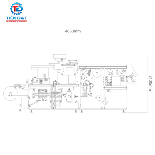 Máy ép vỉ DPH260H hãng Hoping