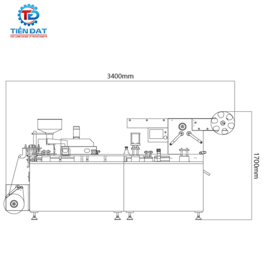 Máy ép vỉ DPP160F hãng Hoping