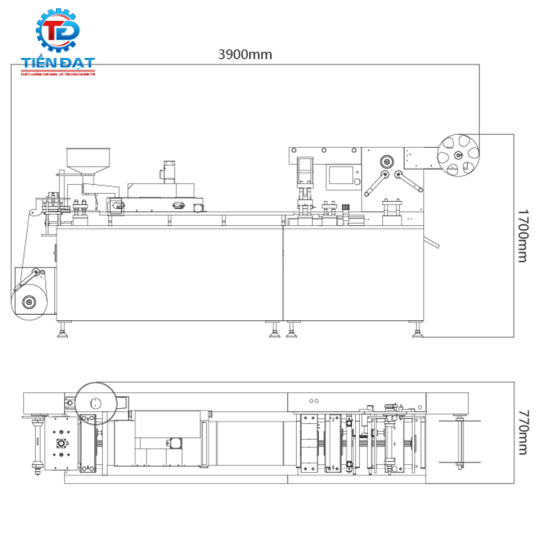 Máy ép vỉ DPP350F hãng Hoping