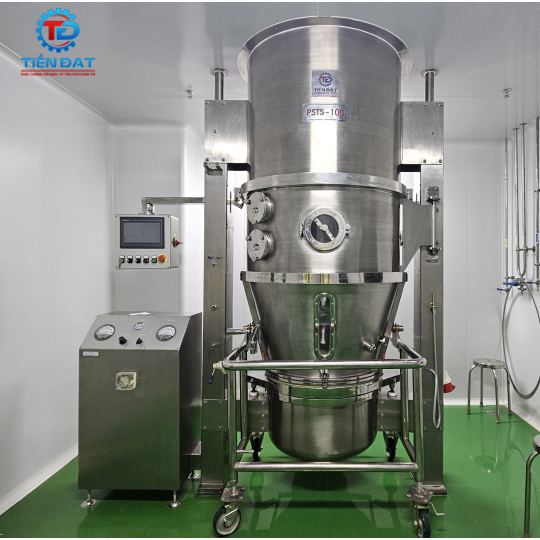 Máy sấy tầng sôi 100kg/mẻ sản xuất tại Việt Nam